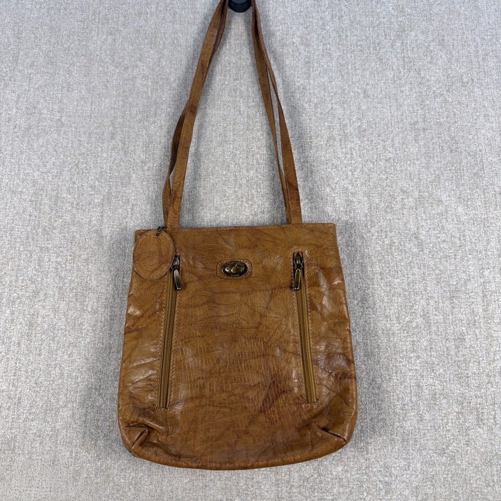 VTG Spanish Dutch Convoy Genuine Leather‎ Bag Brown Distressed Travel Purse